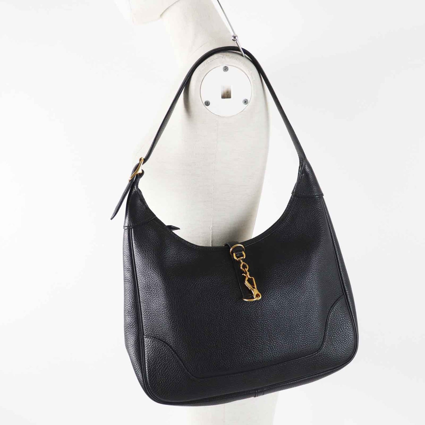 HERMES Shoulder Bag Main: Togo black Trim 31 Women Used
