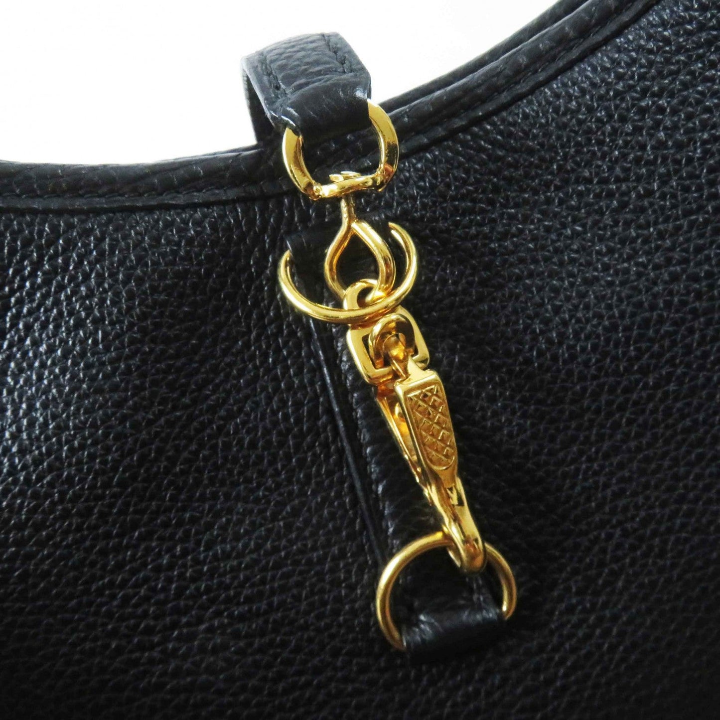 HERMES Shoulder Bag Main: Togo black Trim 31 Women Used