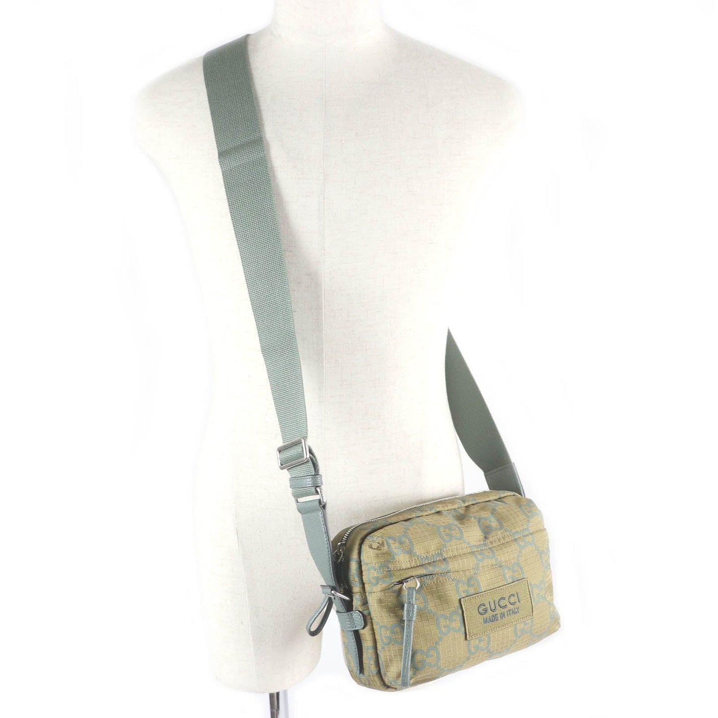 GUCCI Shoulder Bag 767931 Part: Leather khaki mens Used