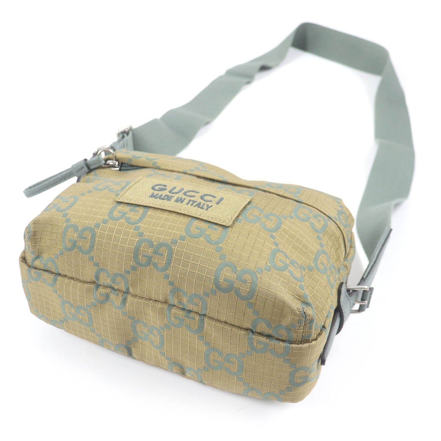 GUCCI Shoulder Bag 767931 Part: Leather khaki mens Used