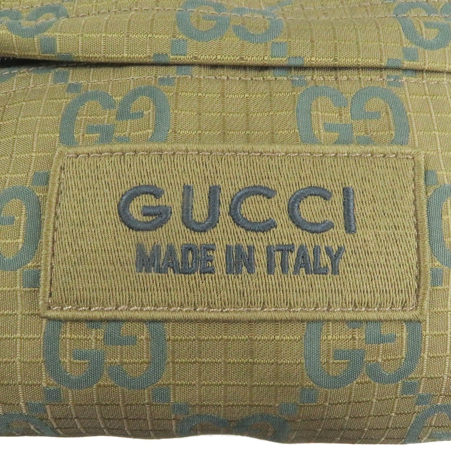 GUCCI Shoulder Bag 767931 Part: Leather khaki mens Used