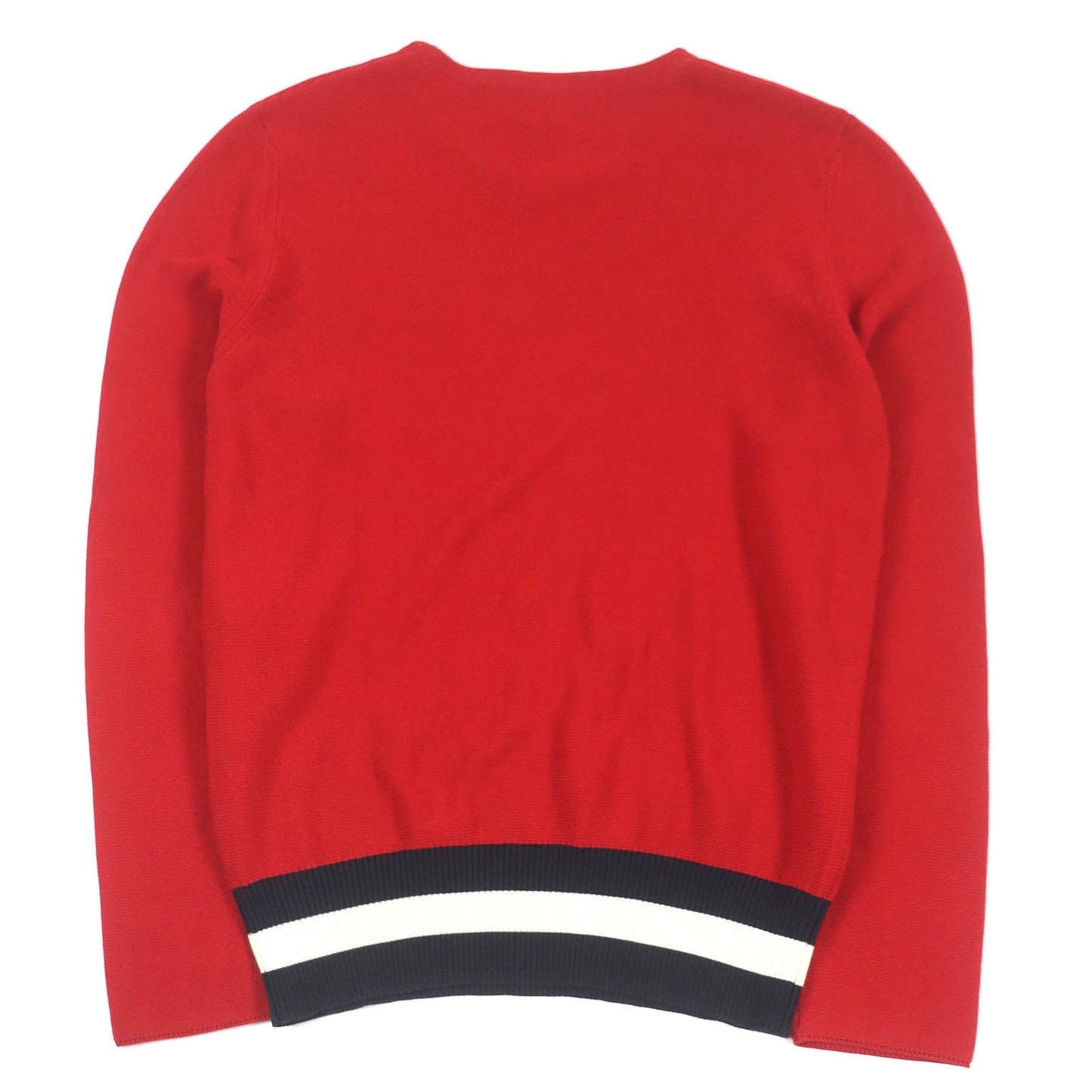GUCCI knit 496449 Main: 100% cotton, some metal fibers, some polyester, some rayon Red mens L Used