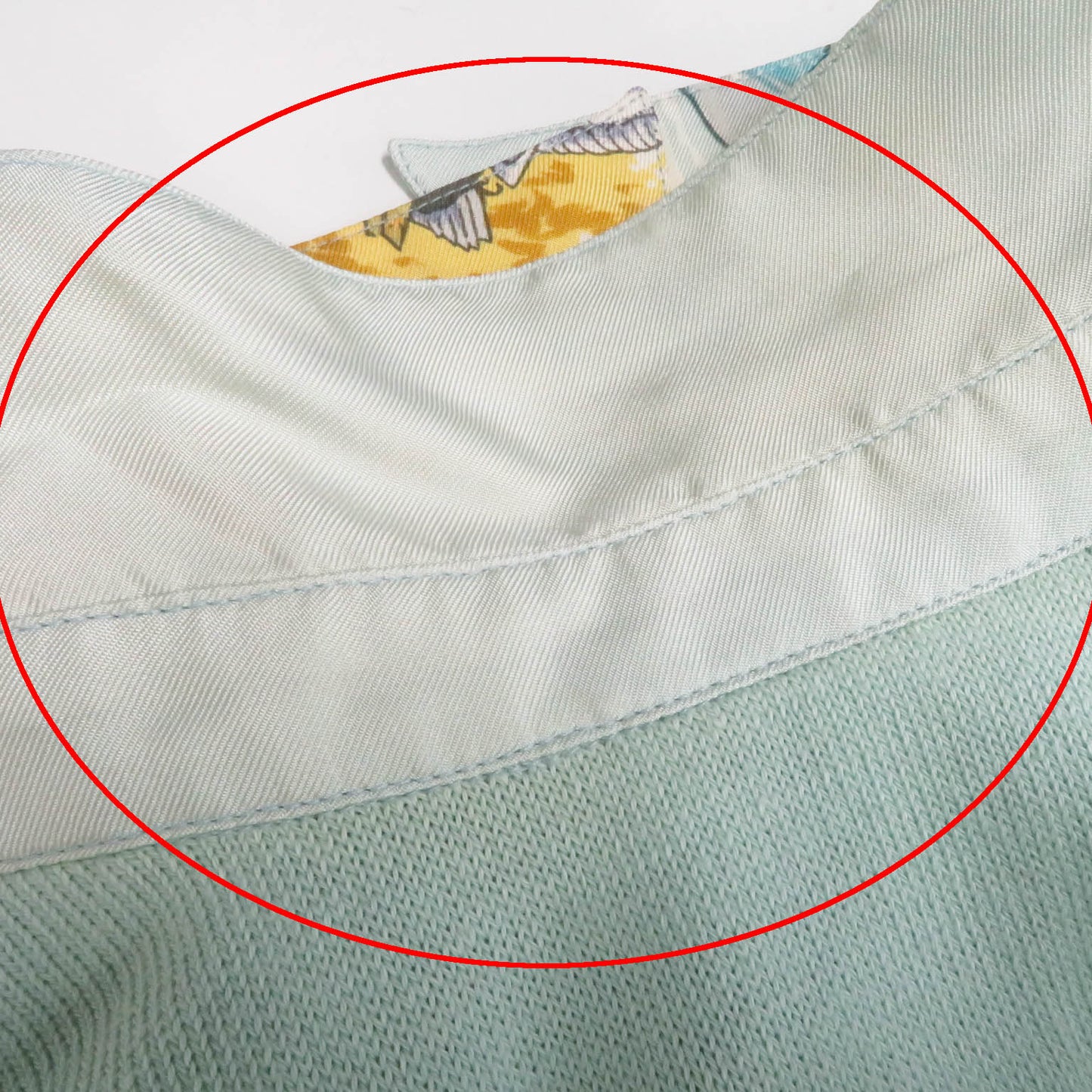 HERMES Short sleeve polo shirt Outer material: 100% silk, Outer material: 85% cotton, Outer material: 15% cashmere Light blue type The Precious Life of the Mediterranean Women M Used