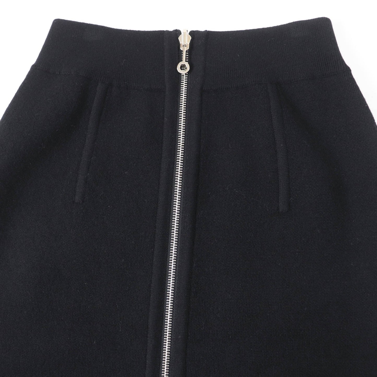 HERMES skirt 3H2300D2 Main: 88% wool, Main: 10% cashmere, Main: 2% polyurethane, Part: 84% wool, Part: 9% cashmere Black Grey Women 34 Used