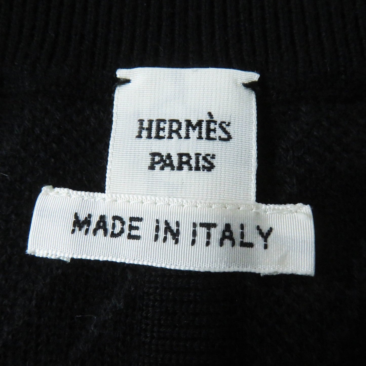 HERMES skirt 3H2300D2 Main: 88% wool, Main: 10% cashmere, Main: 2% polyurethane, Part: 84% wool, Part: 9% cashmere Black Grey Women 34 Used