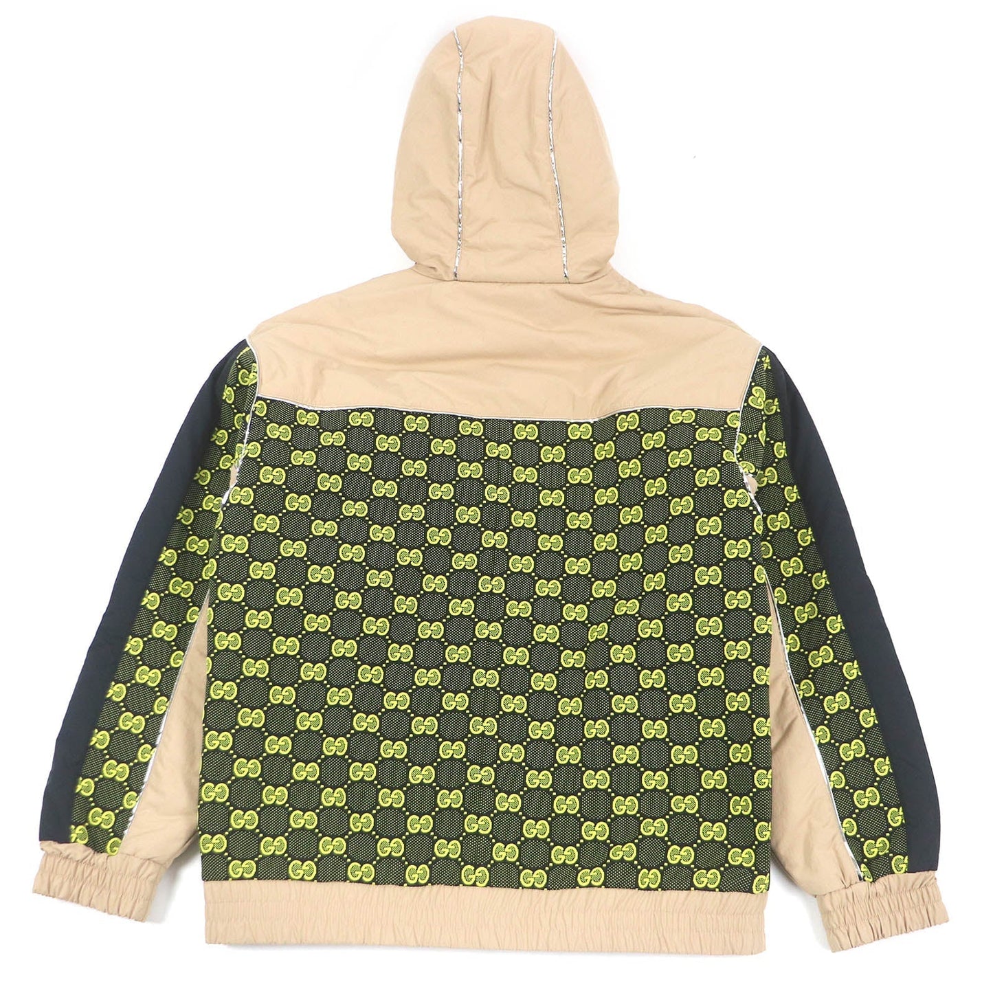 GUCCI Jacket 752157 Outer: 100% nylon, some: 96% nylon, some: 4% polyurethane, some: 61% polyurethane, some: 39% polyester beige mens M Used