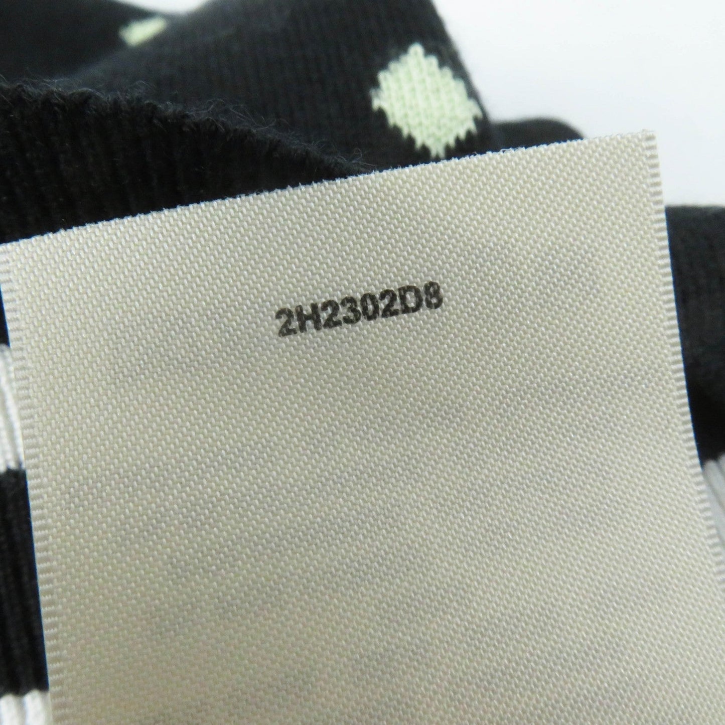 HERMES skirt 2H2302D8 Outer: 45% cashmere, Outer: 45% silk, Outer: 10% polyamide, Part: 48% cashmere, Part: 48% silk Black Light Green White Women 36 Used