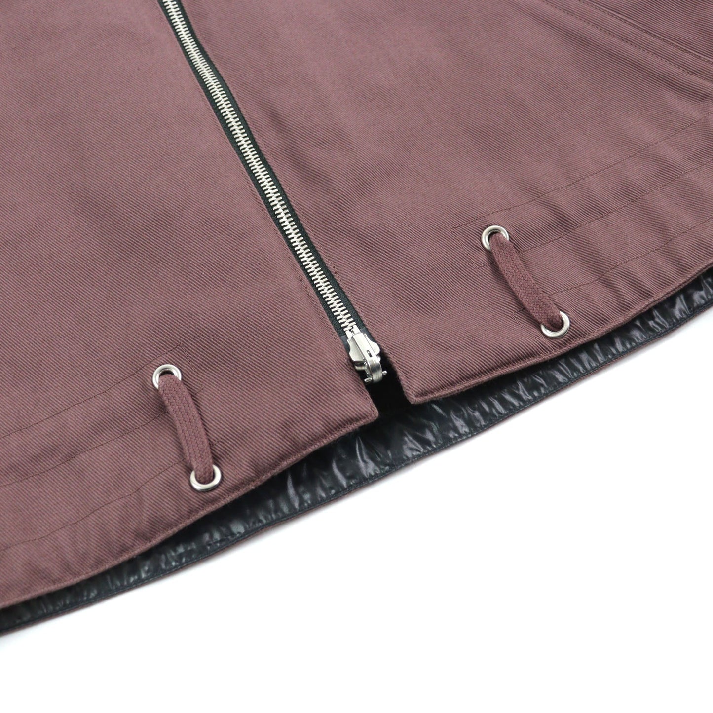 HERMES Jacket 21-5514 Main: 100% cotton, part: 100% nylon, part: 81% cotton, part: 16% nylon, part: 3% polyurethane Purple Khaki Gray mens 54 Used