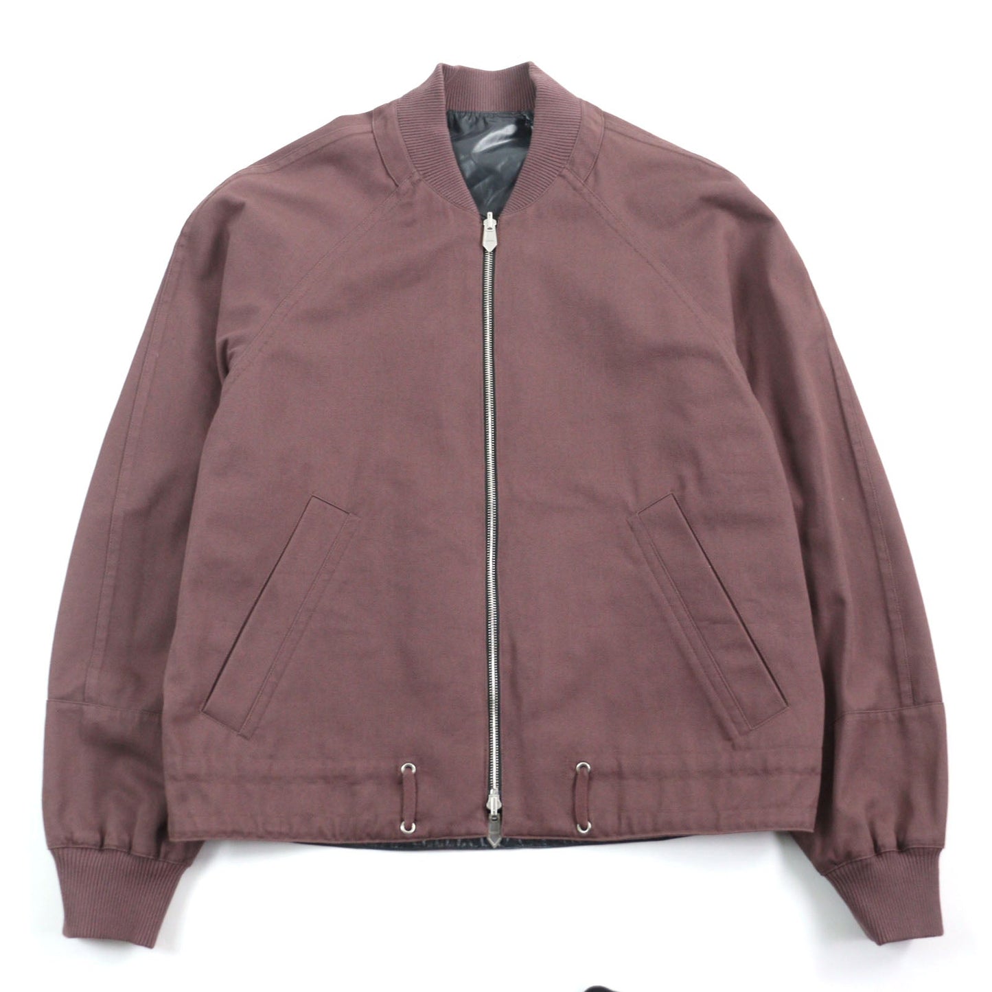 HERMES Jacket 21-5514 Main: 100% cotton, part: 100% nylon, part: 81% cotton, part: 16% nylon, part: 3% polyurethane Purple Khaki Gray mens 54 Used