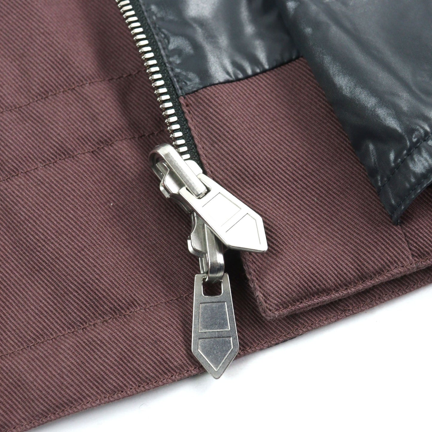 HERMES Jacket 21-5514 Main: 100% cotton, part: 100% nylon, part: 81% cotton, part: 16% nylon, part: 3% polyurethane Purple Khaki Gray mens 54 Used