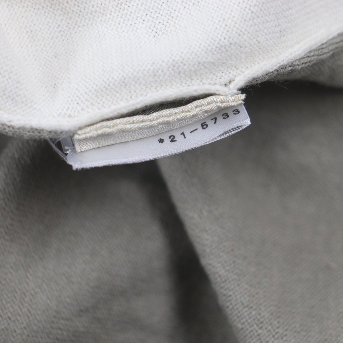 HERMES Short sleeve knit Main: 85% cotton, Main: 15% cashmere Ivory gray mens XS Used