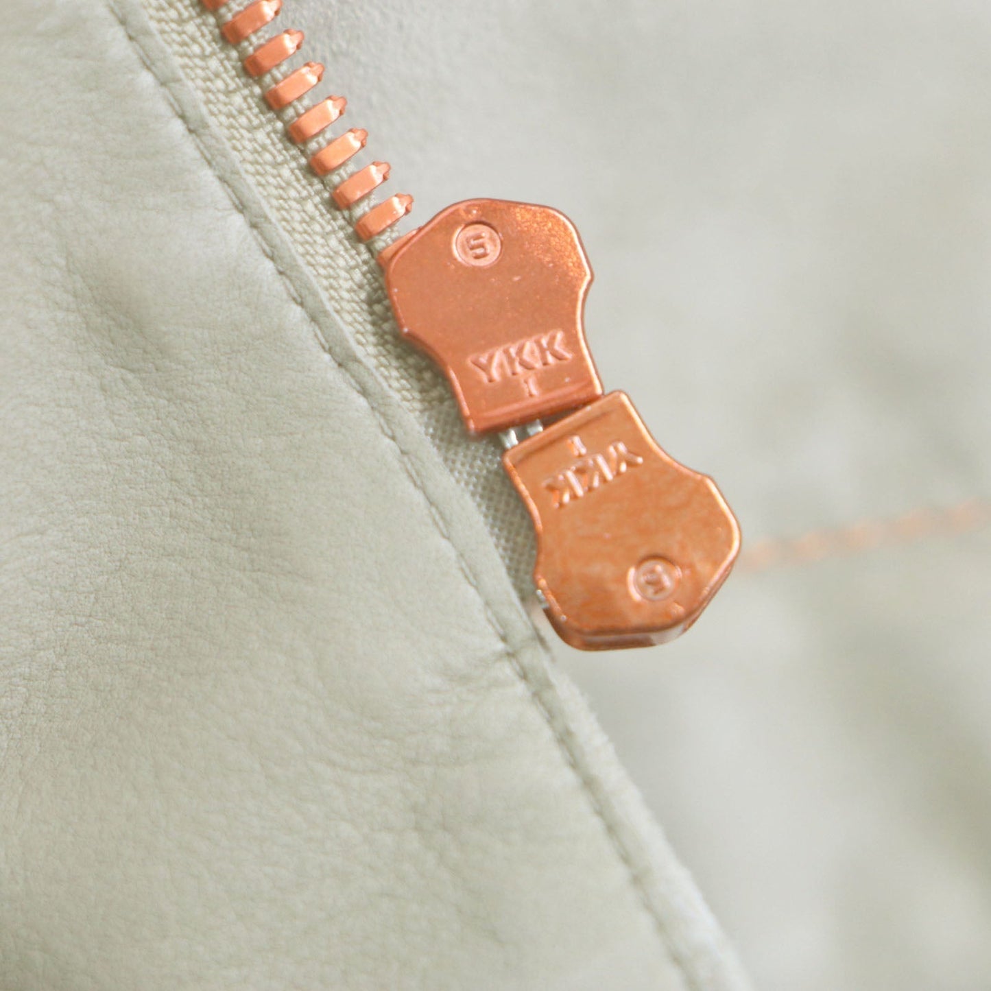 HERMES Jacket Main: Reindeer leather, Sleeve lining: 100% Cupra, Part: 100% Cotton Beige orange mens 44 Used