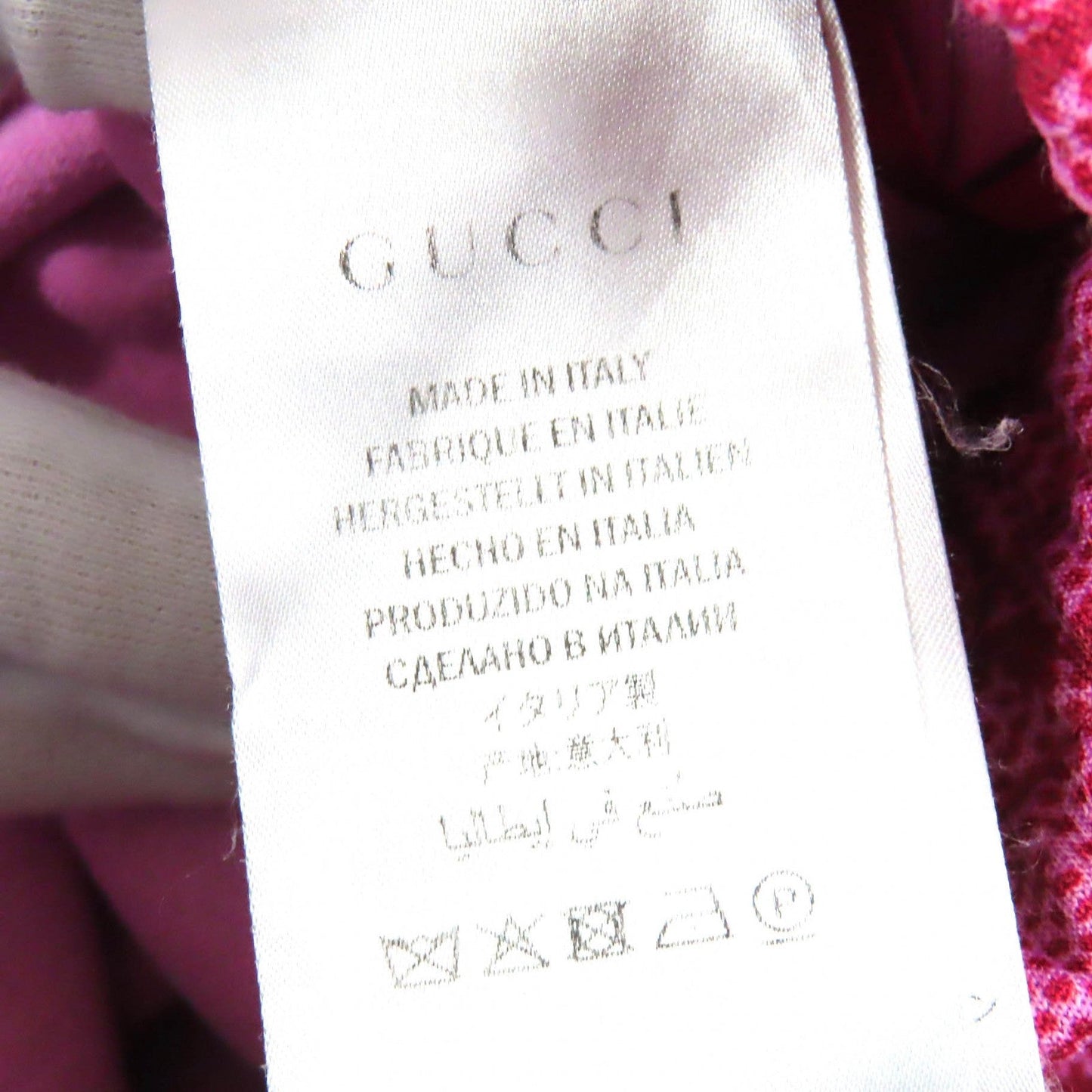GUCCI Shorts 550599 Outer material: 55% polyester, Outer material: 45% cotton, Part: 100% nylon Pink red Women S Used