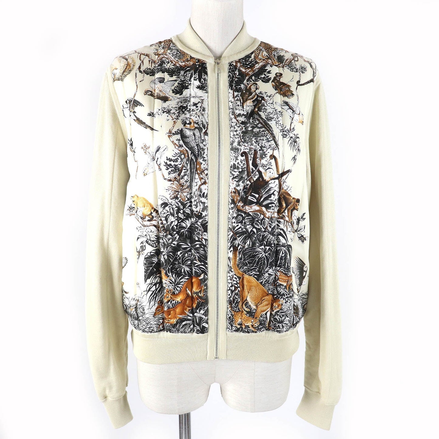 HERMES Jacket Main: 80% silk, Main: 14% cashmere, Main: 6% polyester, Outer: 100% silk Ivorytype Women 38 Used