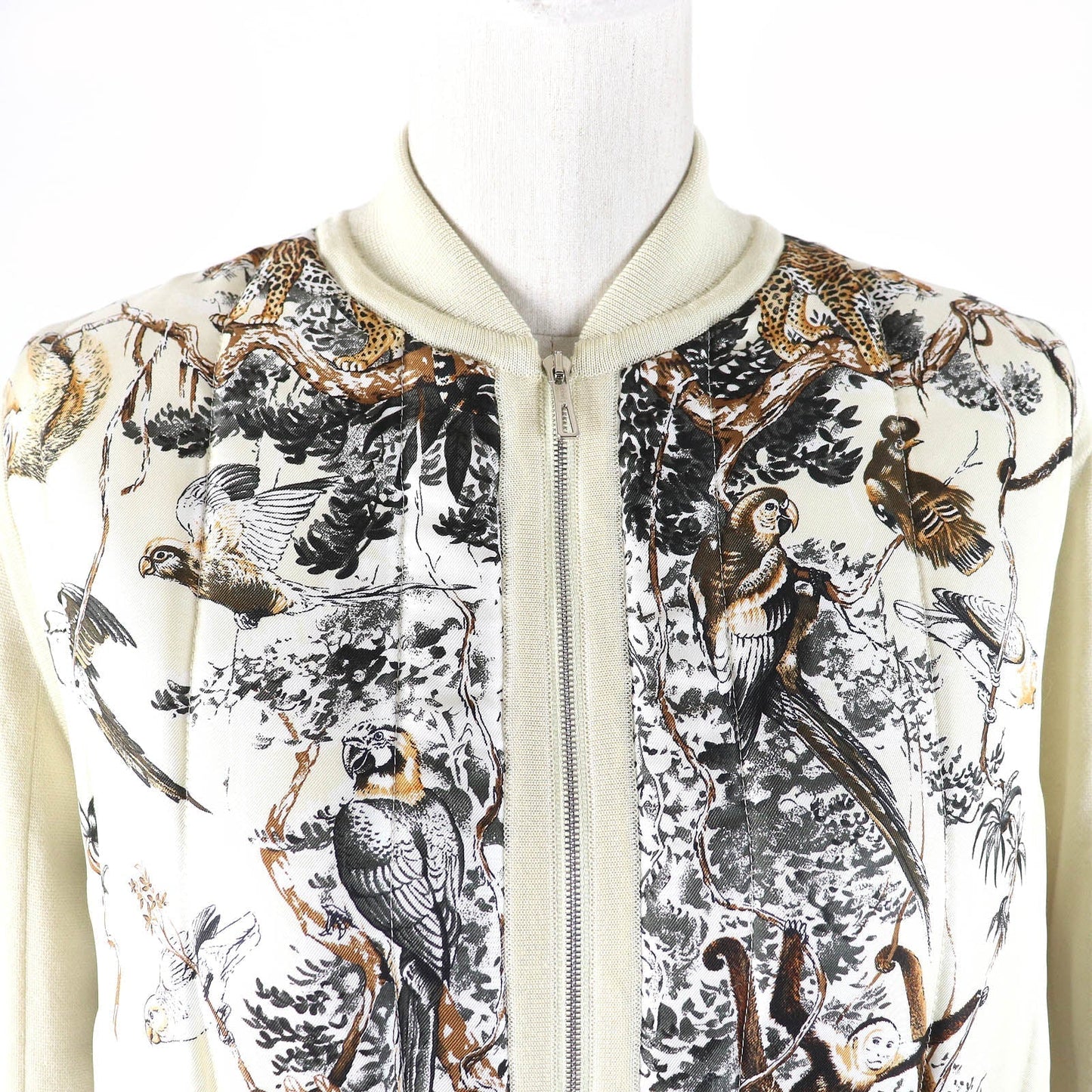 HERMES Jacket Main: 80% silk, Main: 14% cashmere, Main: 6% polyester, Outer: 100% silk Ivorytype Women 38 Used