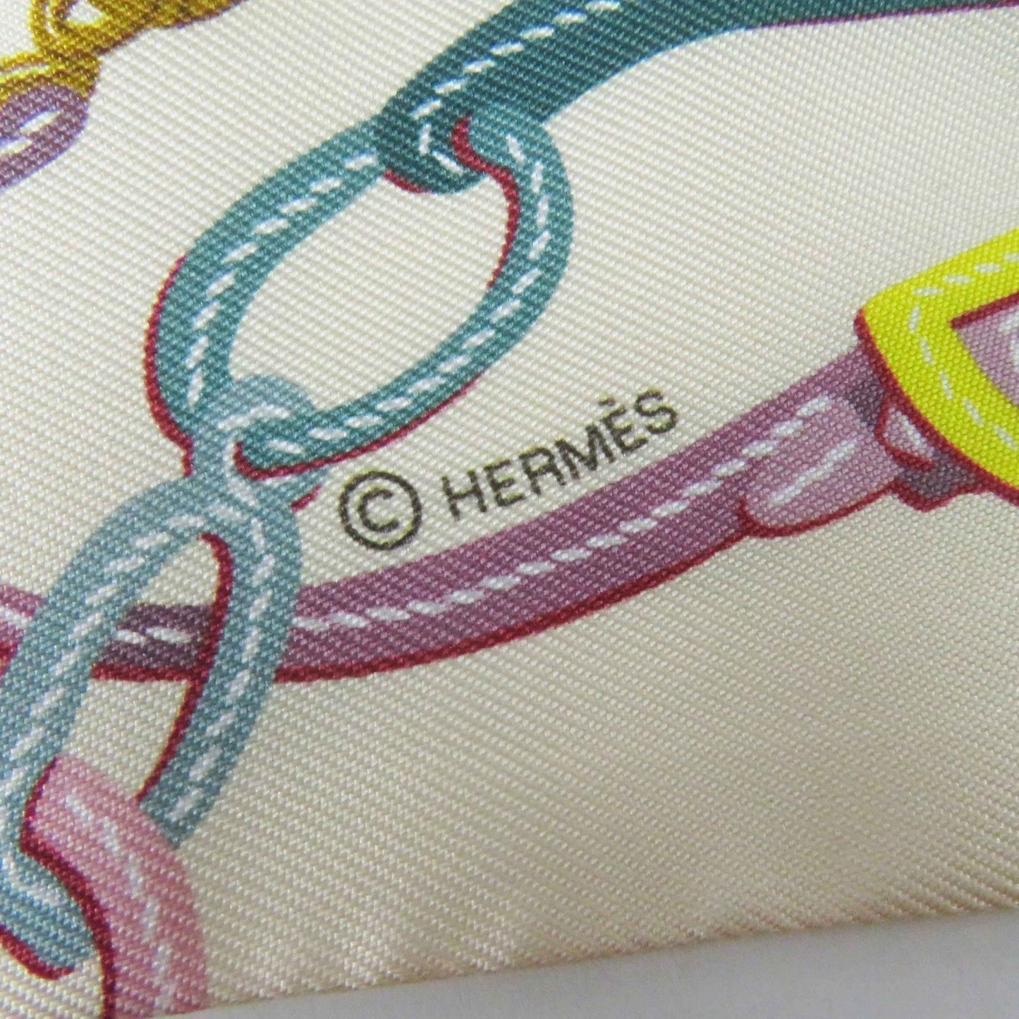HERMES scarf Main: 100% silk multicolor Twilly BRIDES de GALA Ceremony Bridle Women Used