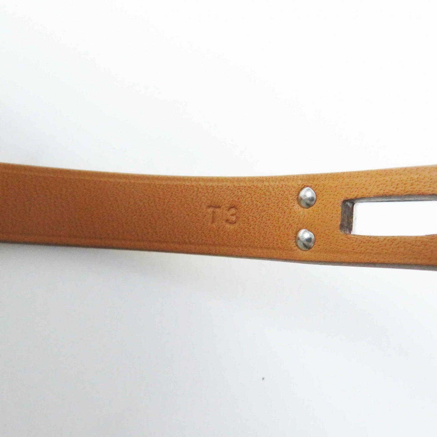 HERMES bracelet Main: Leather yellow Mini Kelly Double Tour Women Used