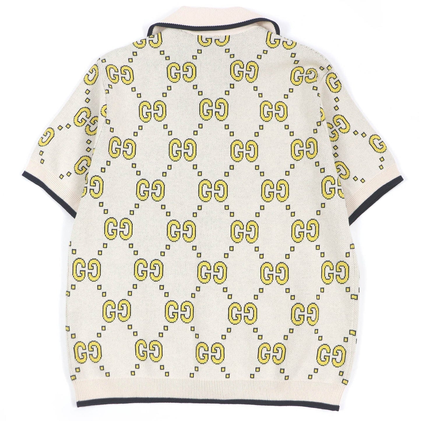 GUCCI Short sleeve shirt 740562 Main: 100% cotton Ivory mens XS Used