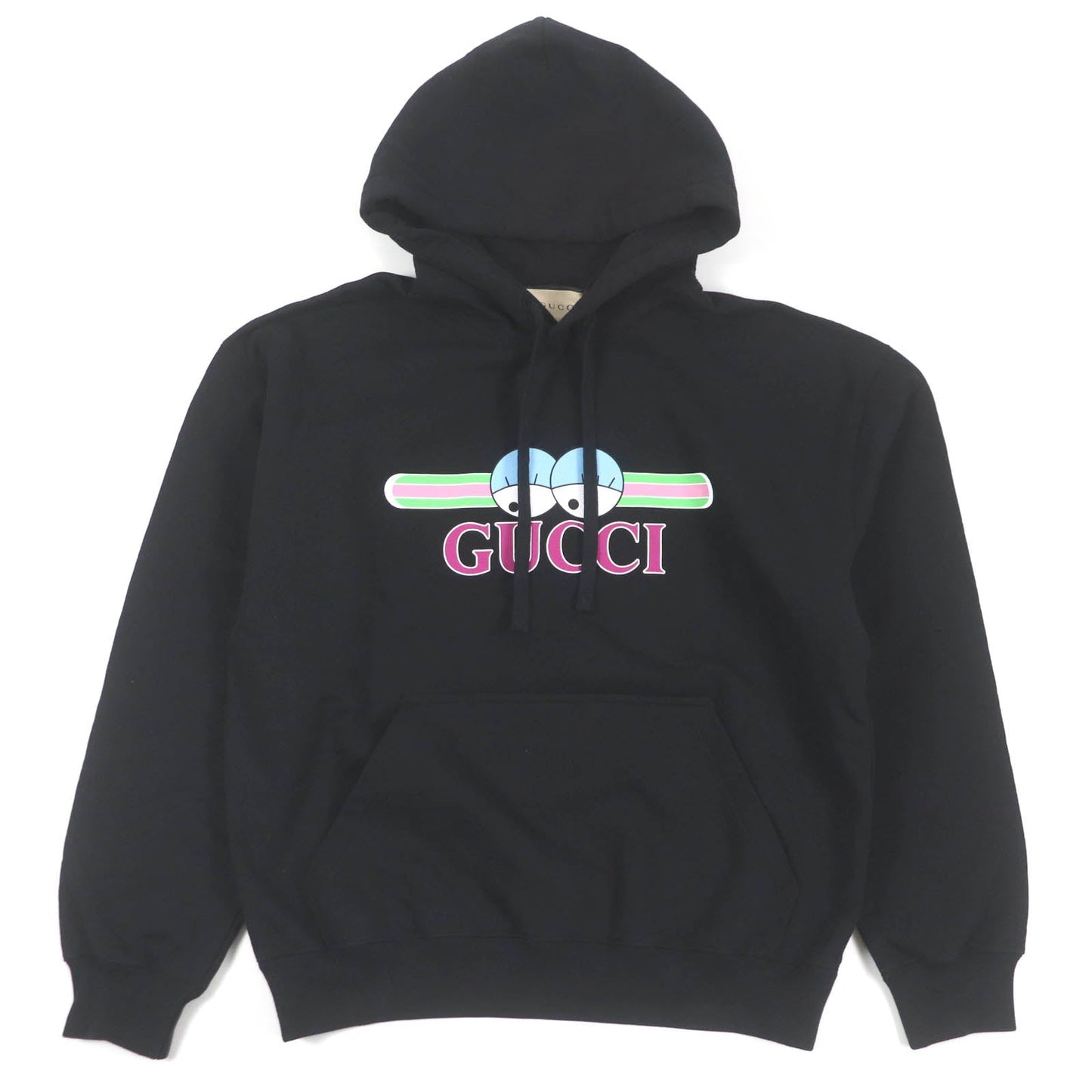 GUCCI Hoodie 782788 Main: 100% cotton, part: 97% cotton, part: 3% polyurethane black mens S Used