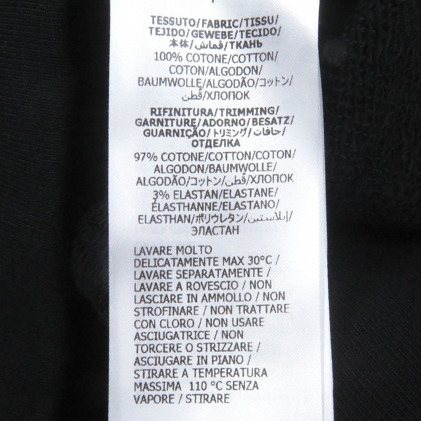 GUCCI Hoodie 782788 Main: 100% cotton, part: 97% cotton, part: 3% polyurethane black mens S Used