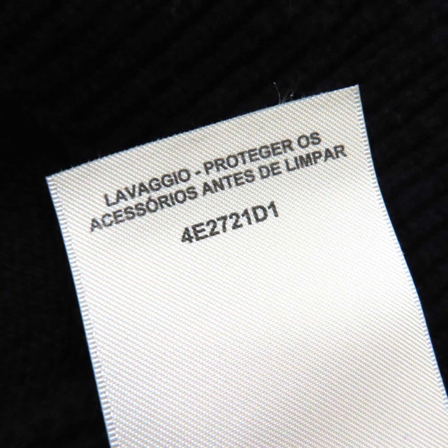HERMES Best 4E2721D1 Main: 100% cashmere black Women 36 Used