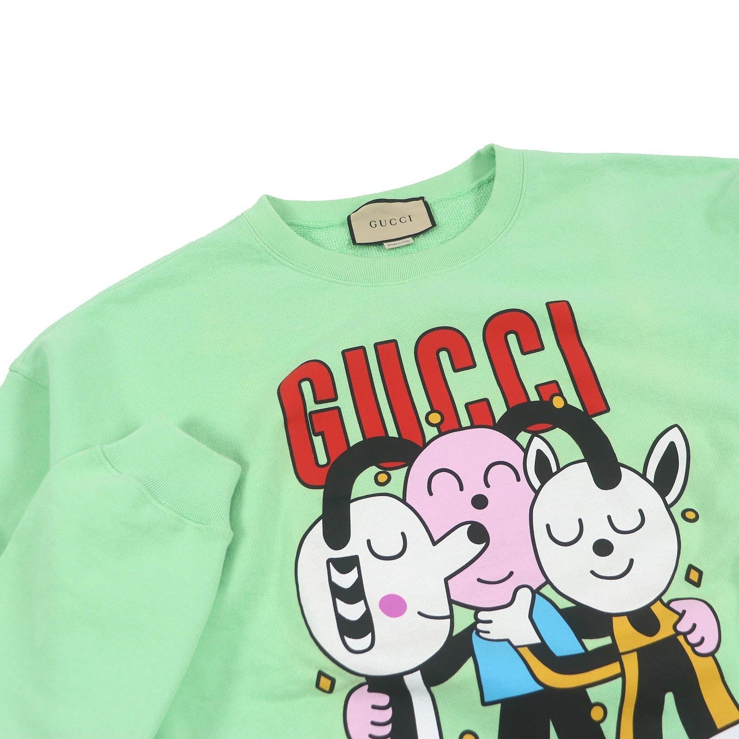 GUCCI sweat 700119 Main: 100% cotton, part: 97% cotton, part: 3% polyurethane mint mens XL Used