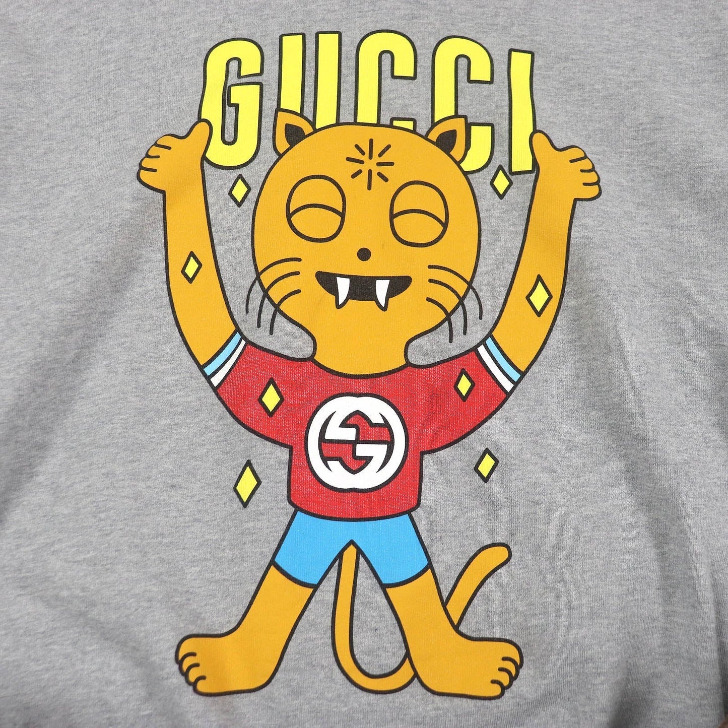 GUCCI Hoodie 700120 Main: 100% cotton, part: 97% cotton, part: 3% polyurethane gray mens L Used