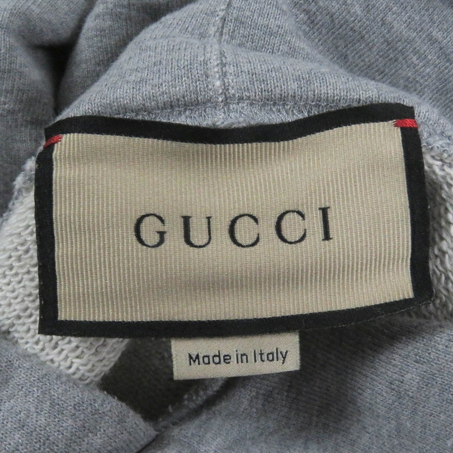 GUCCI Hoodie 700120 Main: 100% cotton, part: 97% cotton, part: 3% polyurethane gray mens L Used