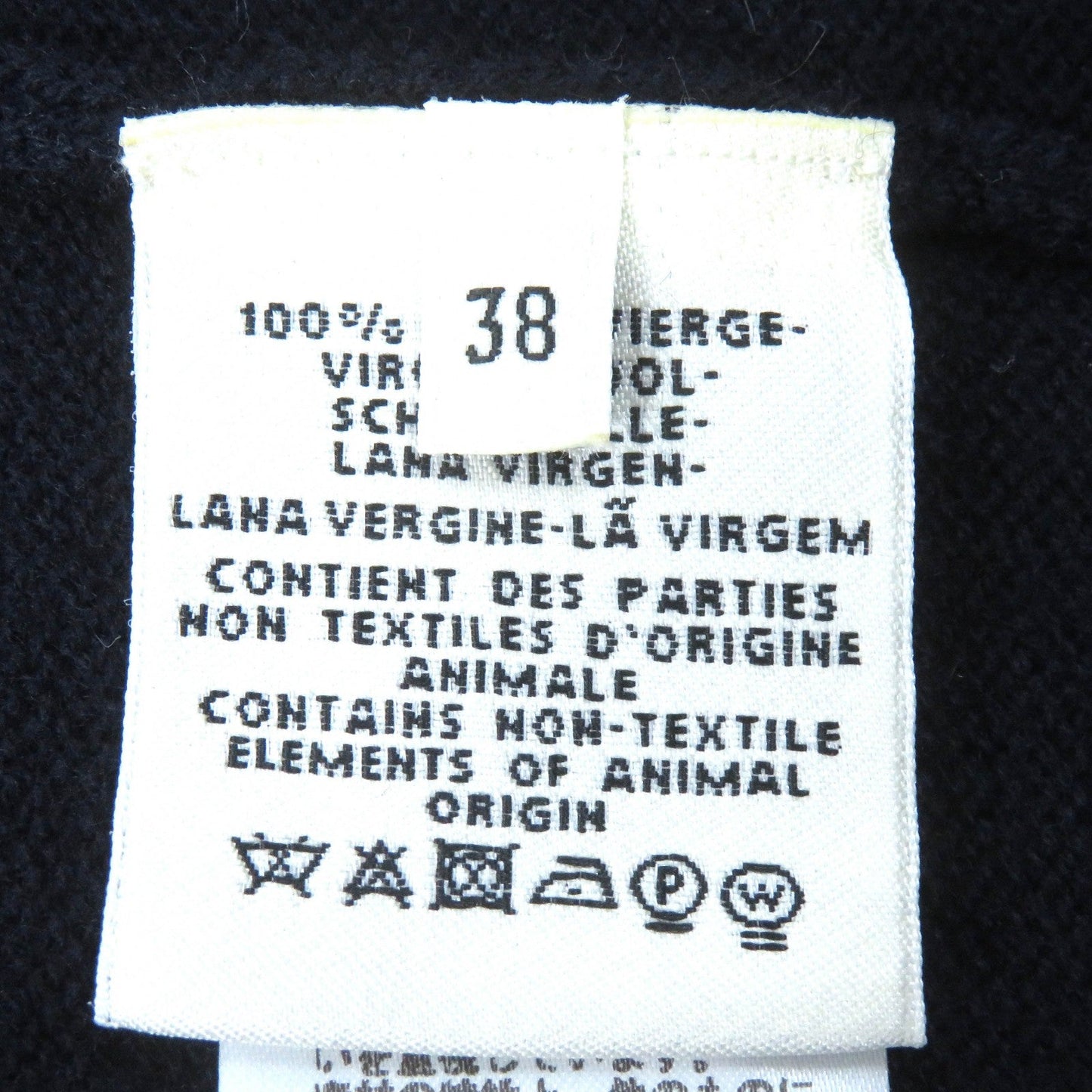 HERMES cardigan wool Navy 38
