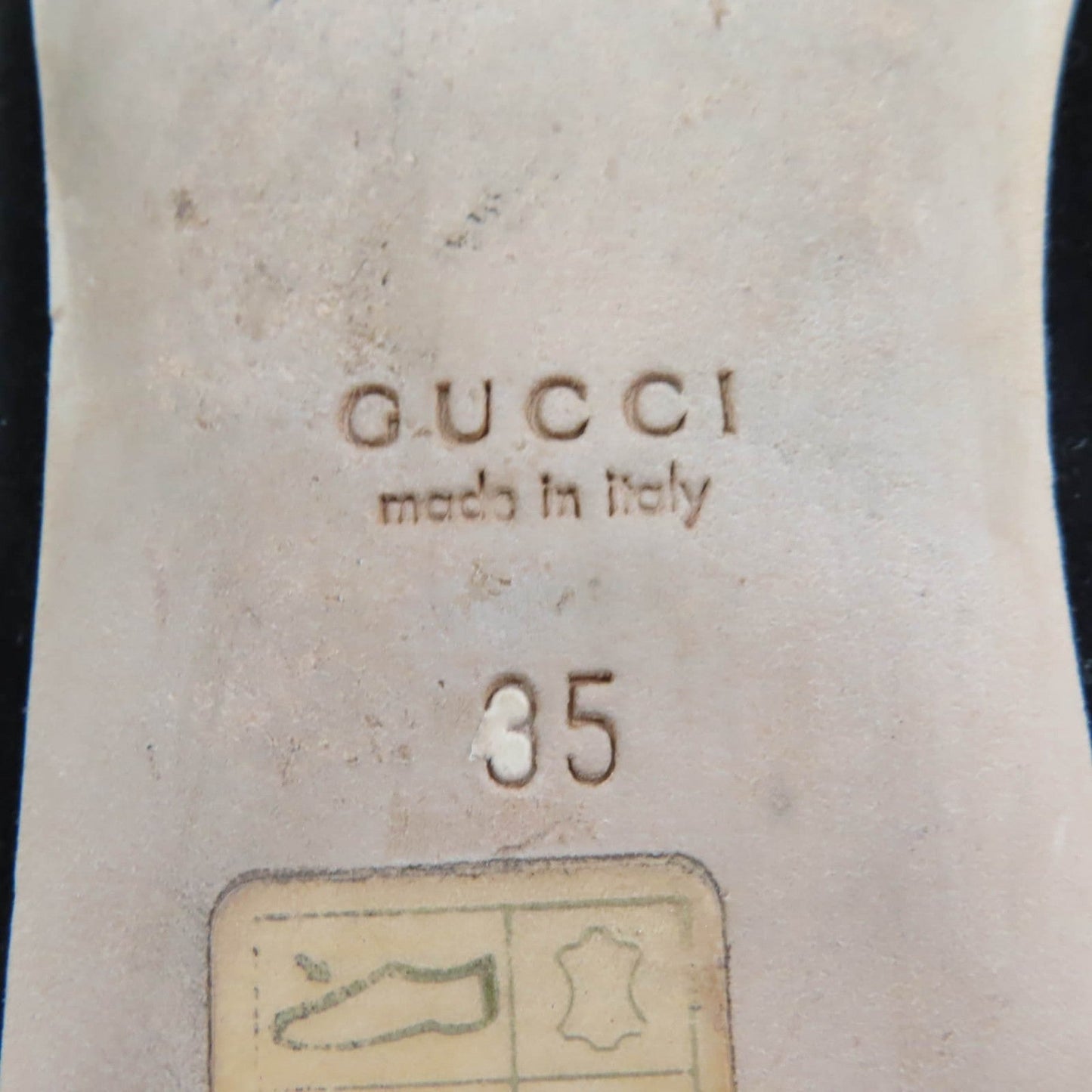 GUCCI pumps 270311 Main: Suede leather black Women 35 Used