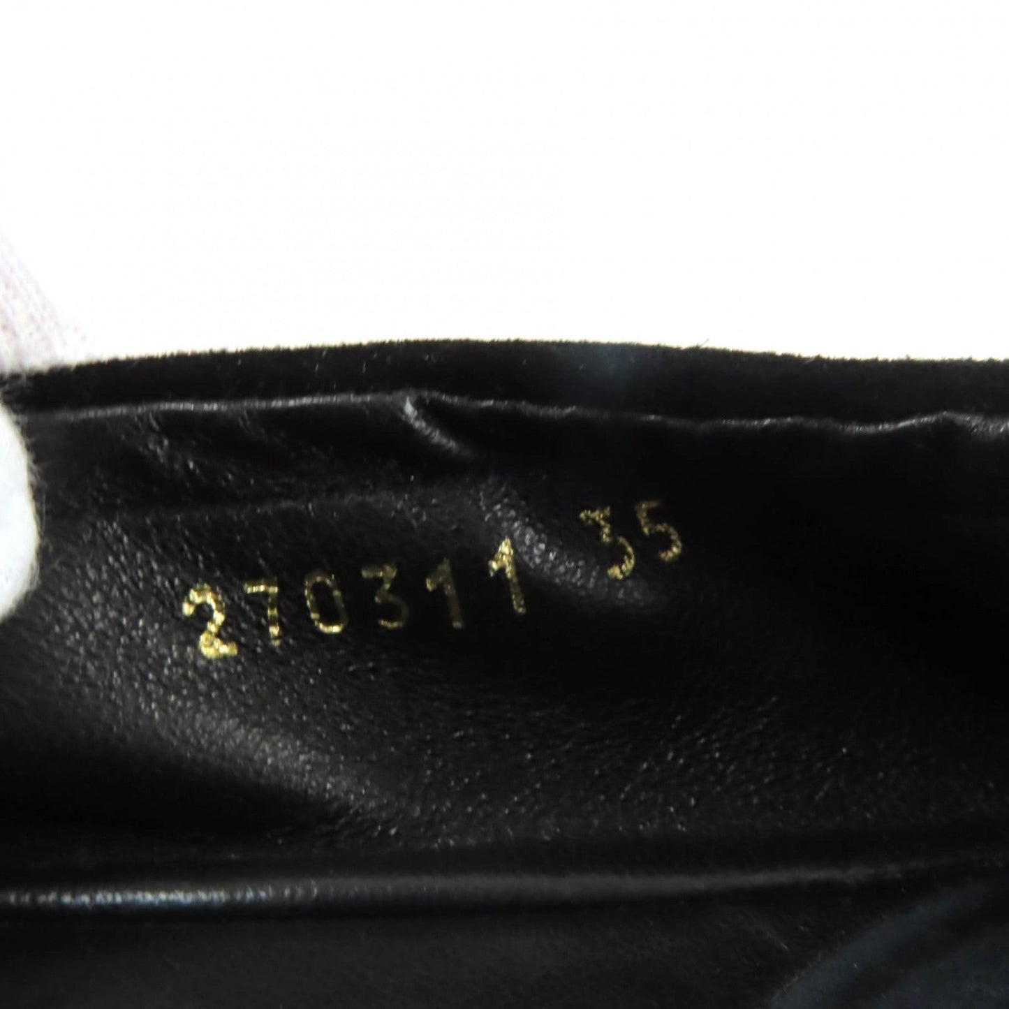 GUCCI pumps 270311 Main: Suede leather black Women 35 Used