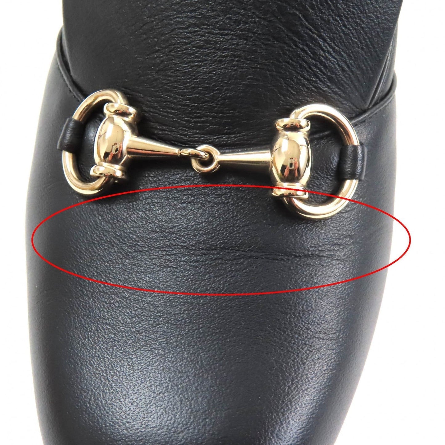 GUCCI pumps 466701 leather black 38 1/2