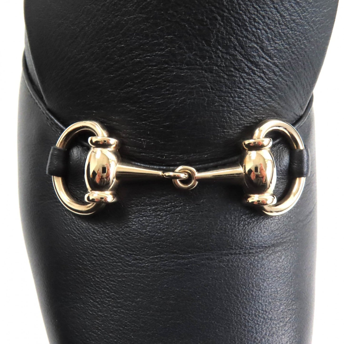 GUCCI pumps 466701 leather black 38 1/2
