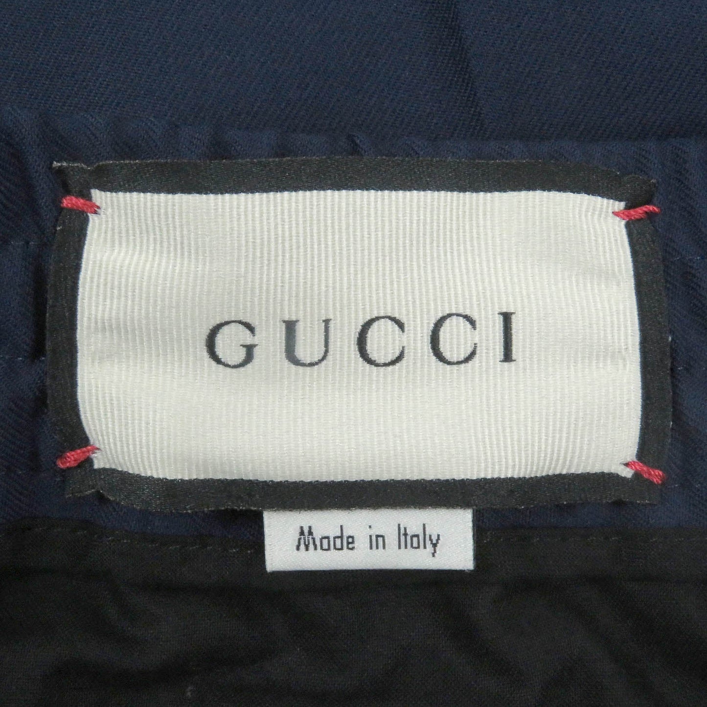 GUCCI Pants 493714 Outer: 83% wool, Outer: 17% mohair, Lining: 100% cotton Navy mens 44 Used