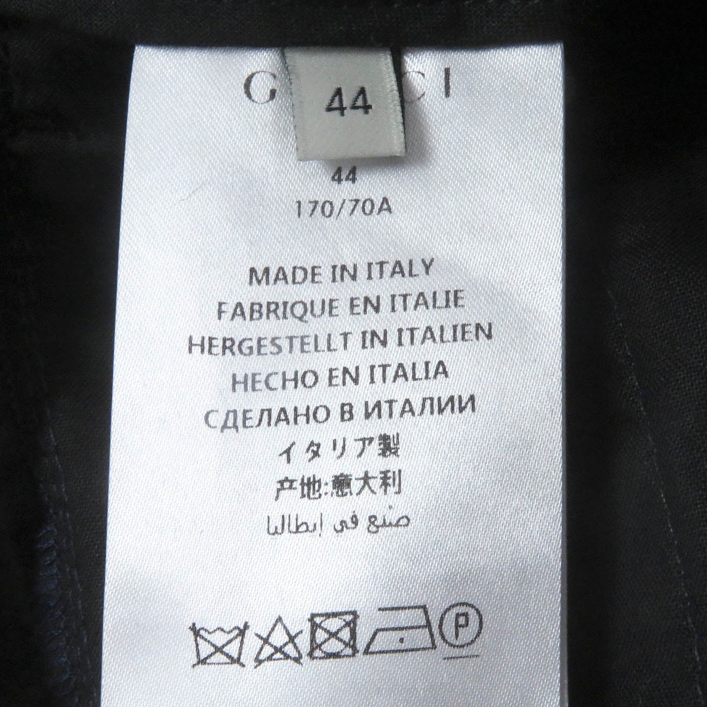 GUCCI Pants 493714 Outer: 83% wool, Outer: 17% mohair, Lining: 100% cotton Navy mens 44 Used