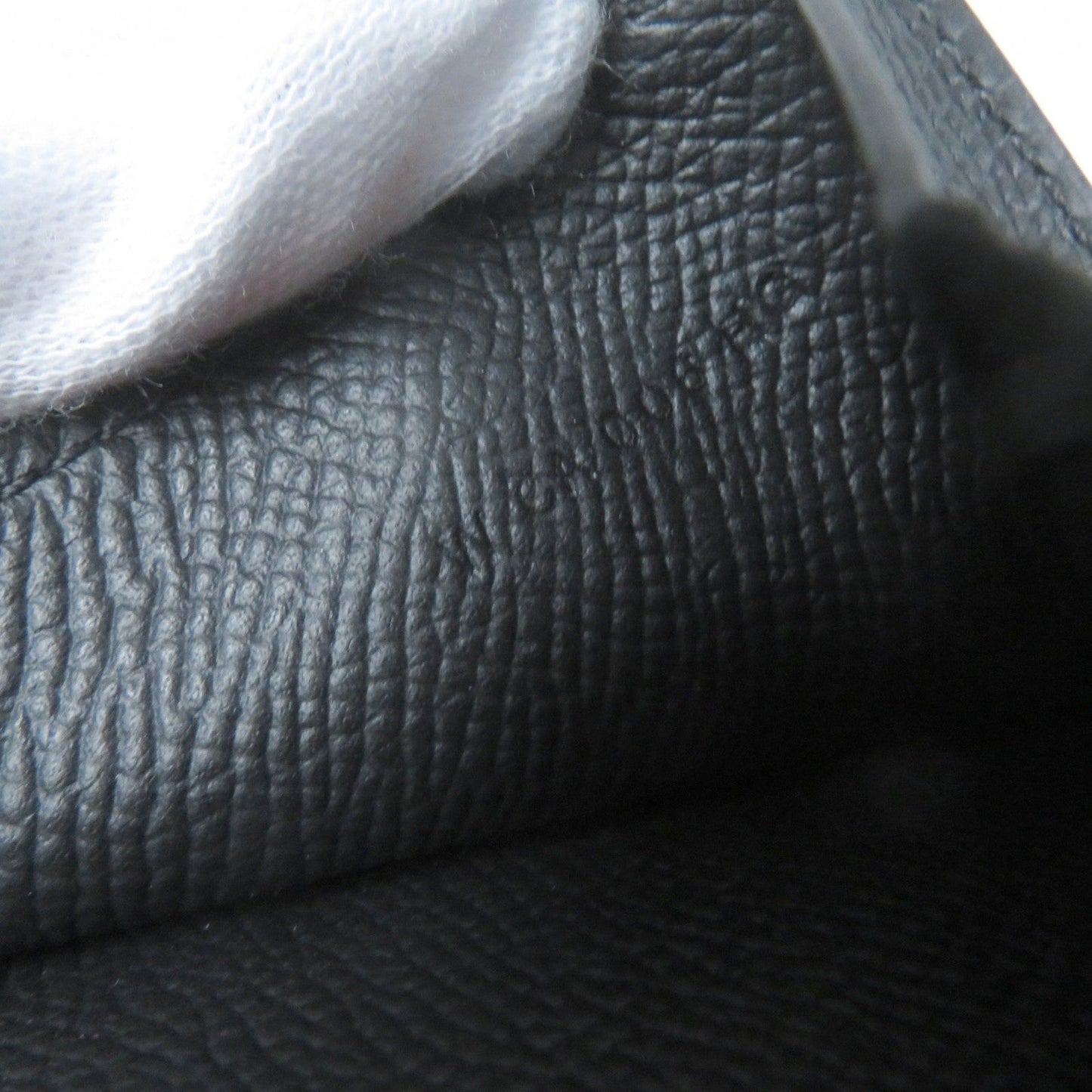 HERMES Bifold Wallet Epsom black Bean compact