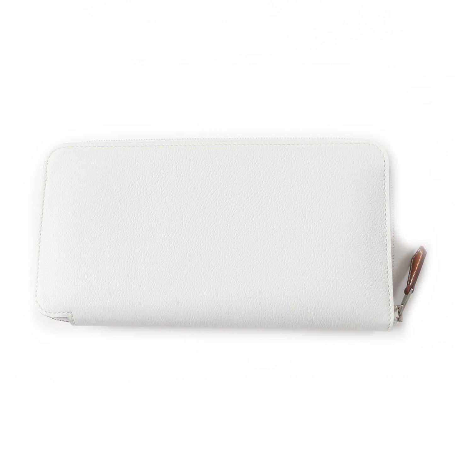HERMES Long Wallet Purse Main: Evercolor, Lining: Silk New White Azap long silk in Women Used
