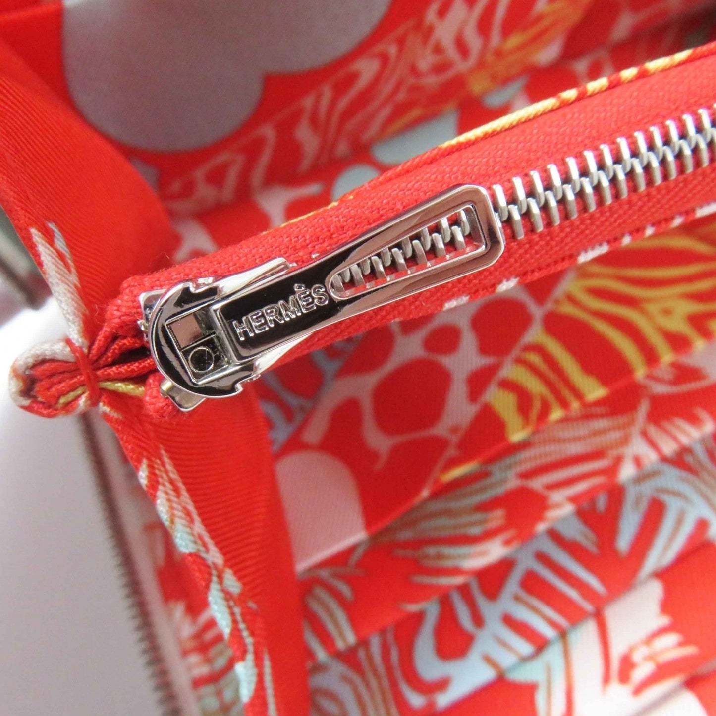 HERMES Long Wallet Purse Main: Evercolor, Lining: Silk New White Azap long silk in Women Used