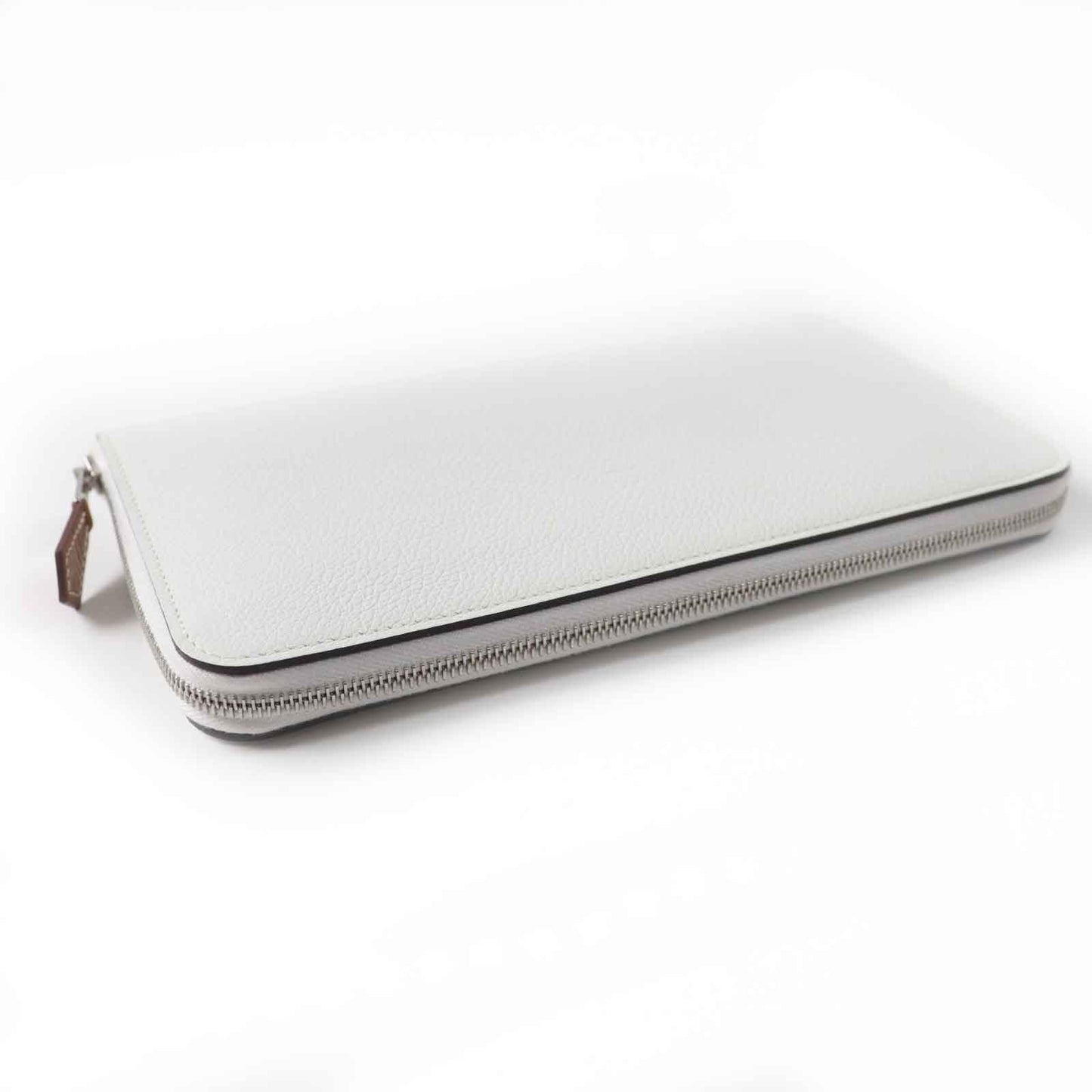 HERMES Long Wallet Purse Main: Evercolor, Lining: Silk New White Azap long silk in Women Used