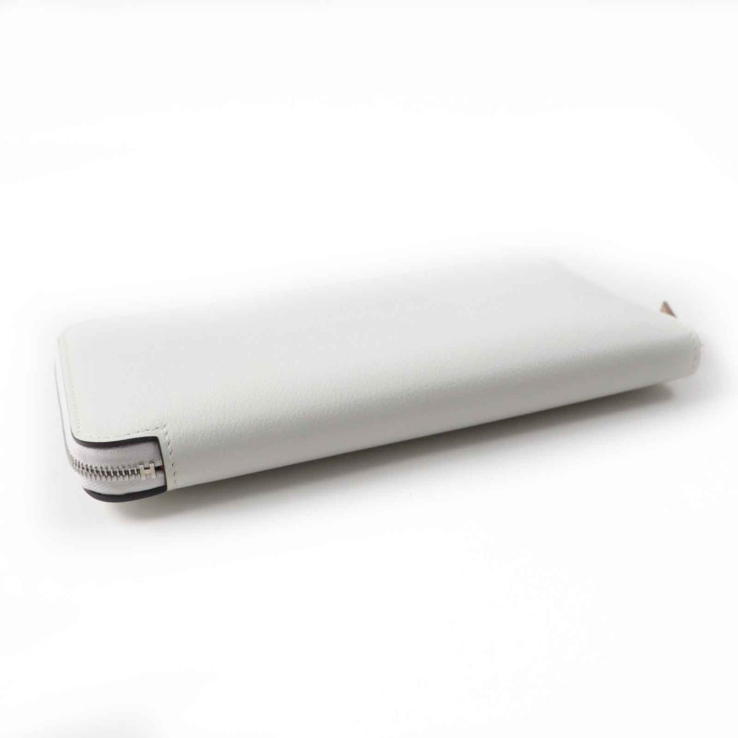 HERMES Long Wallet Purse Main: Evercolor, Lining: Silk New White Azap long silk in Women Used