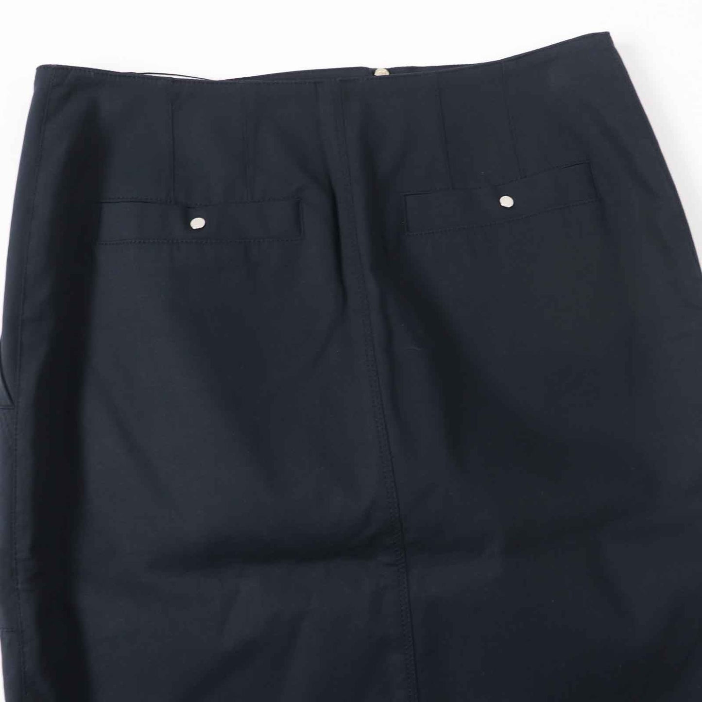 HERMES Tight Skirt Outer: 97% cotton, Outer: 3% polyurethane, Lining: 97% cotton, Lining: 3% polyurethane Dark navy Women 34 Used