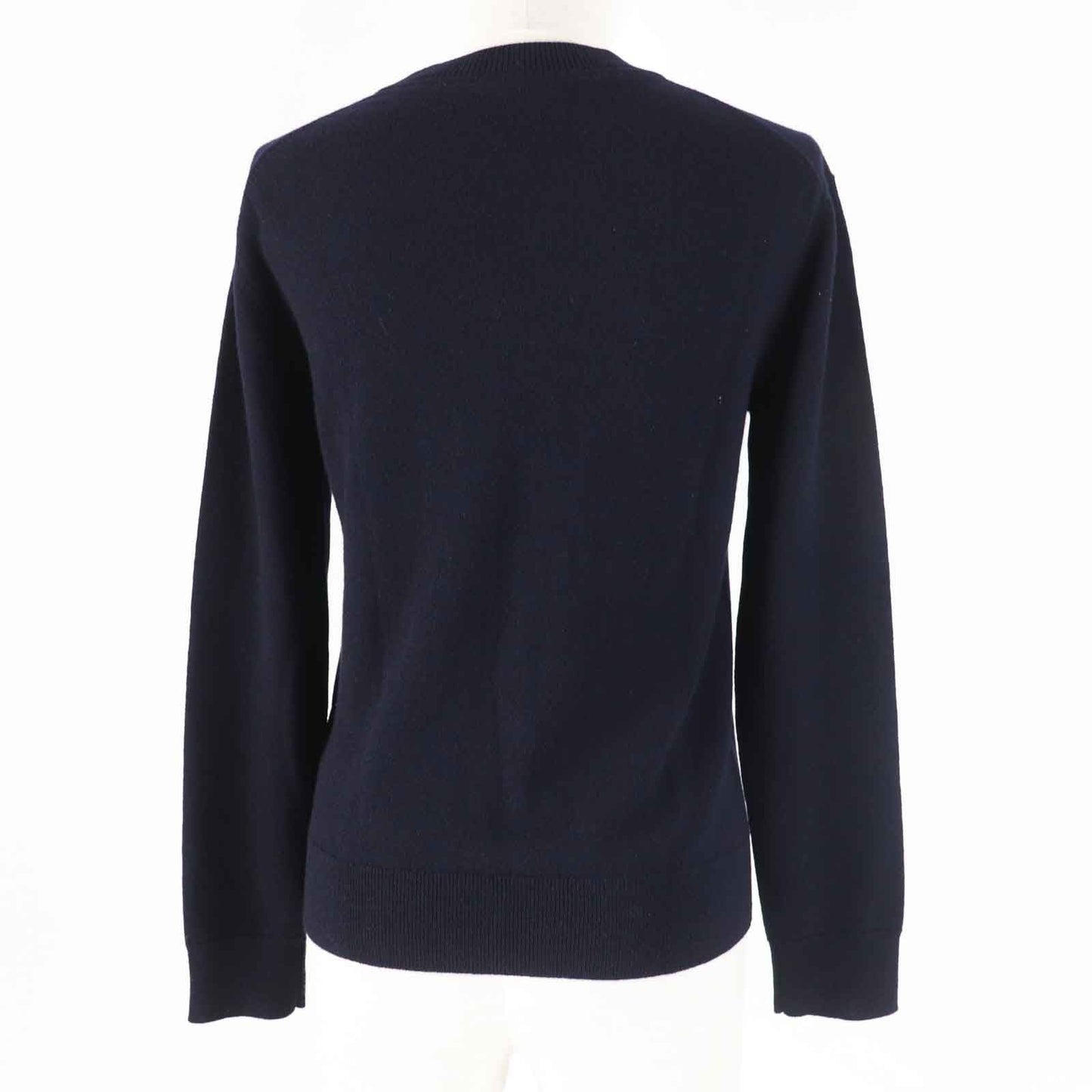 HERMES knit 4E2604D1 Main: 100% cashmere Dark navy Women 36 Used