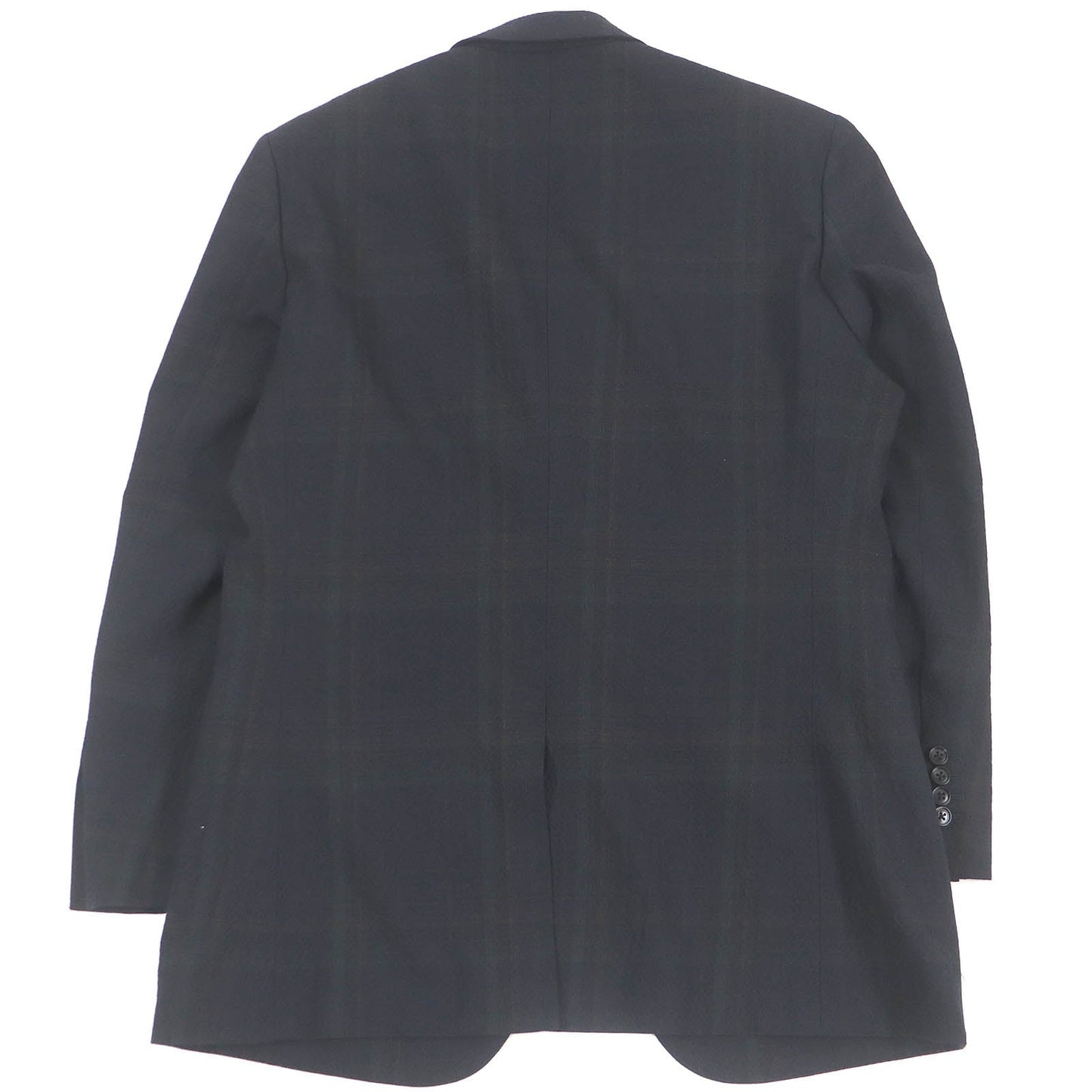 HERMES tailored jacket Outer: 99% virgin wool, Outer: 1% elastane (polyurethane), Sleeve lining: 100% cupra, Lining: 100% cotton black mens 52 Used