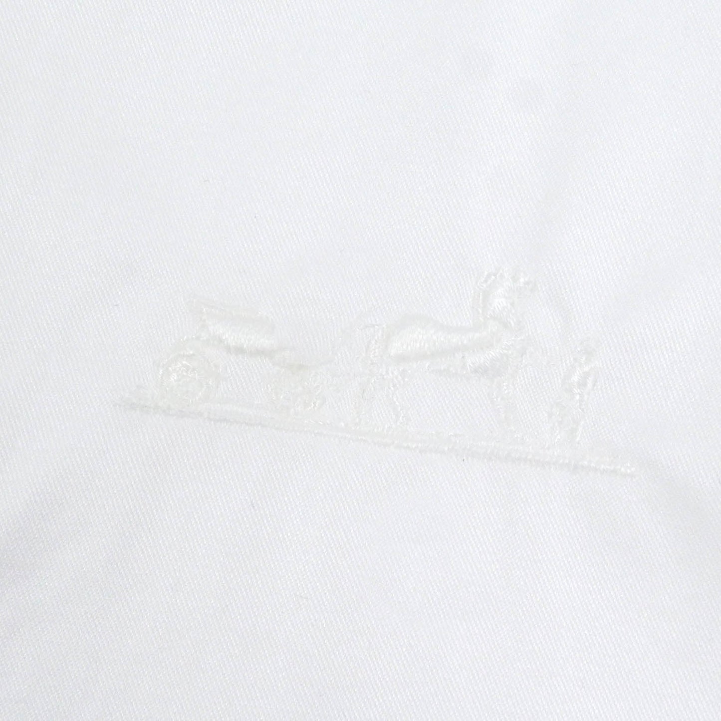 HERMES Long sleeve shirt Main: 100% cotton, Part: 100% polyester white mens 36 Used