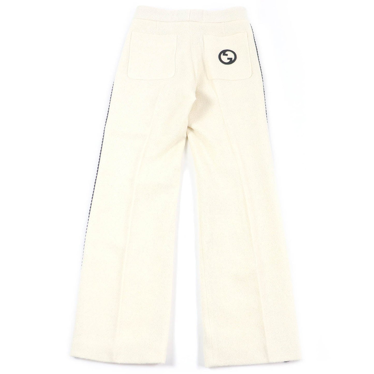 GUCCI Pants 736941 Outer: 86% wool, Outer: 4% nylon, Lining: 100% rayon, Part: 100% polyester, Part: 97% acetate white mens 44 Used