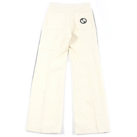 GUCCI Pants 736941 Outer: 86% wool, Outer: 4% nylon, Lining: 100% rayon, Part: 100% polyester, Part: 97% acetate white mens 44 Used