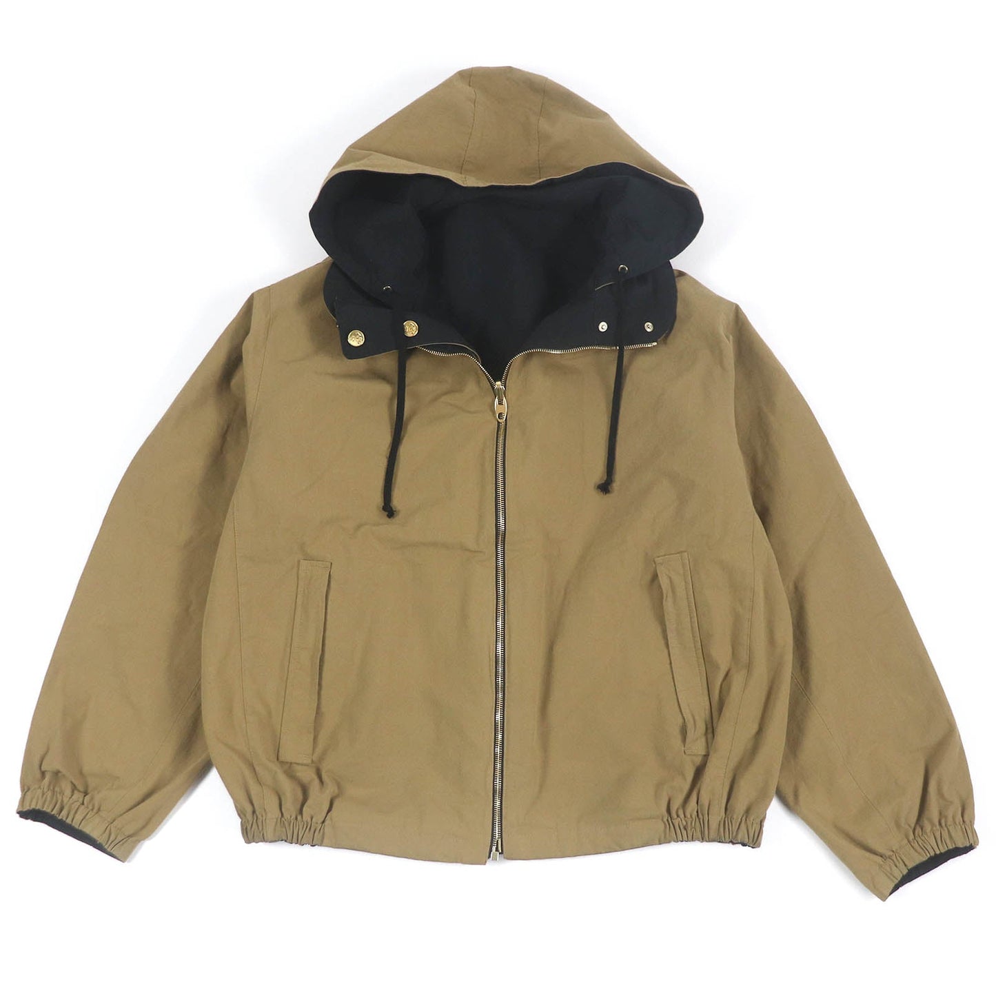 GUCCI Military jacket 609509 Main: 50% cotton, Main: 50% nylon, Part: Cowhide Beige black mens 50 Used