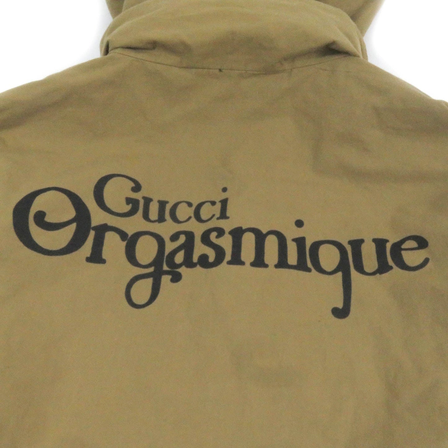 GUCCI Military jacket 609509 Main: 50% cotton, Main: 50% nylon, Part: Cowhide Beige black mens 50 Used