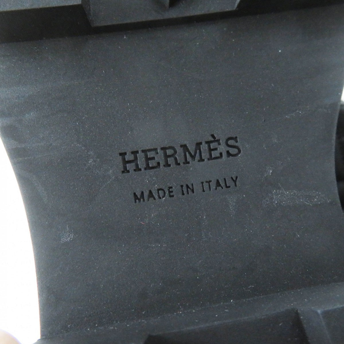 HERMES boots 222048 leather black Fuji 36.5