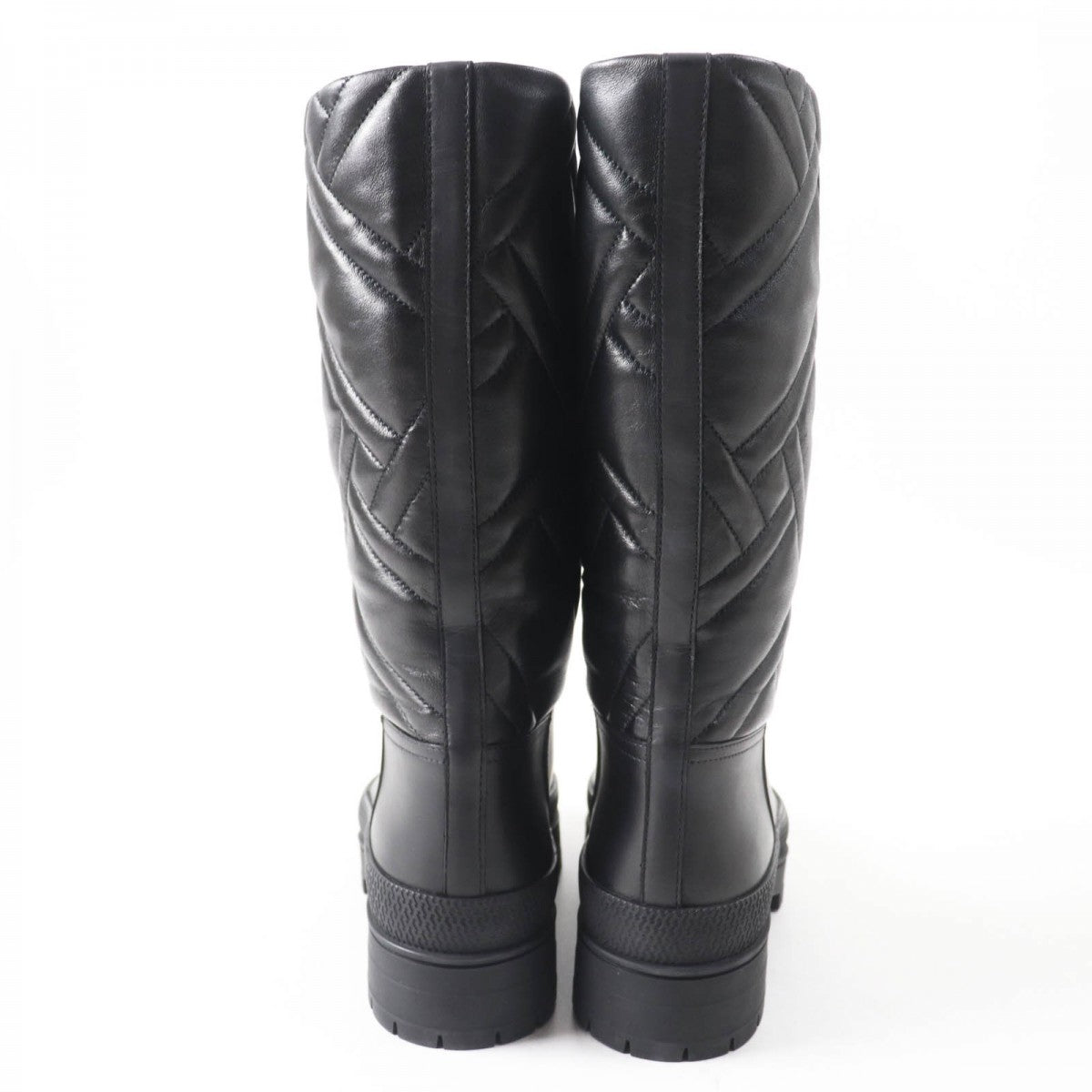 HERMES boots 222048 leather black Fuji 36.5